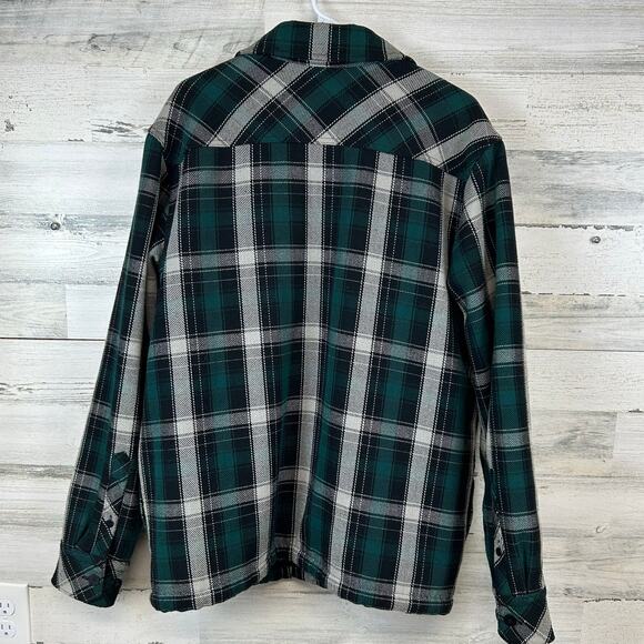 Vintage Tony Hawk Plaid Men’s Size Large Button Up Sherpa Lined Jacket - Picture 2 of 7